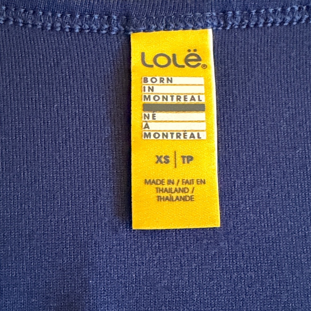 LOLE Women’s Navy/Black Anita Drawstring Tunic Swimsuit Cover-Up—XS - Picture 10 of 13